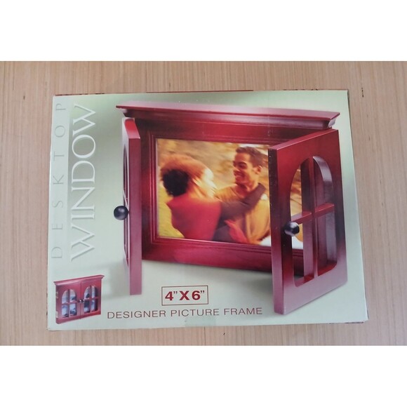 NEW Wooden Window Picture Frame Desktop Holds 4x6 Photos - Picture 11 of 13